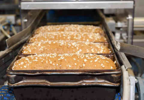Bread baking in industrial setting