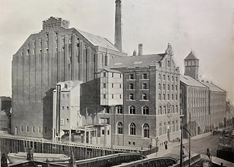 Black and white mill image