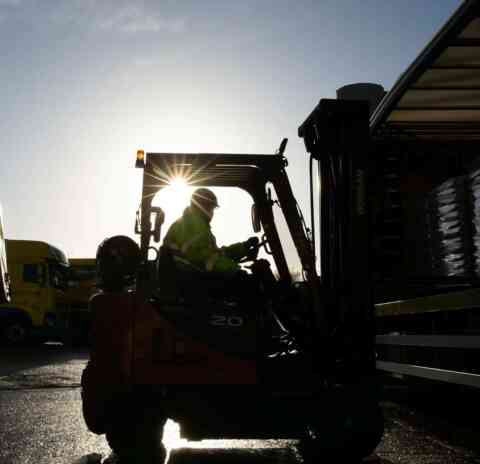 Forklift driver
